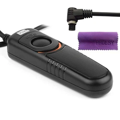 Bild av Pixel RC201 N3 trådbunden fjärrkontroll kamera kompatibel med Canon R3, R5, 10D, 6D II, 1D X, C, 1Ds, 1D, 5D Mark III, IV, 5DS, 5DS R, 5D, 6D, 7D, 7D 50D, 40D, 30D, 20D