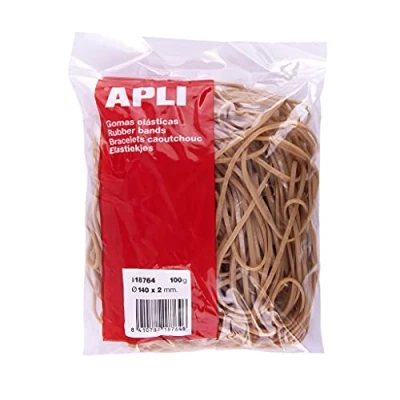 Bild av APLI 18764 Elastiskt band 140 x 2 mm i 100 g påse