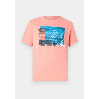 Bild av TOM Tailor SLUB Photo Tshirt med print, Storlek: XXL, Hazy coral rose