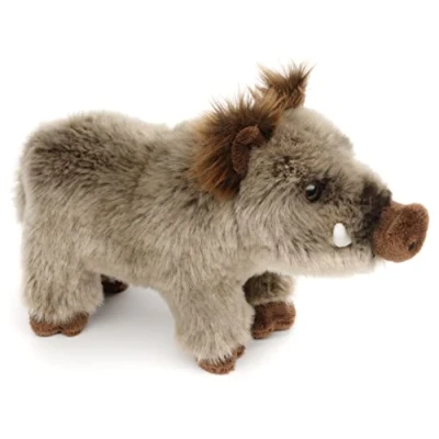 Bild av Uni Toys vildsvin, stående 25 cm (längd) plyschgris, vildsvin plyschdjur, gosedjur