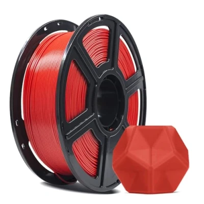 Bild av Flashforge filament för 3D skrivare, PLA PRO 1,75 mm, 1 kg spole, mått +/ 0,02 mm FDM bättre seghet och utan knutar (röd)
