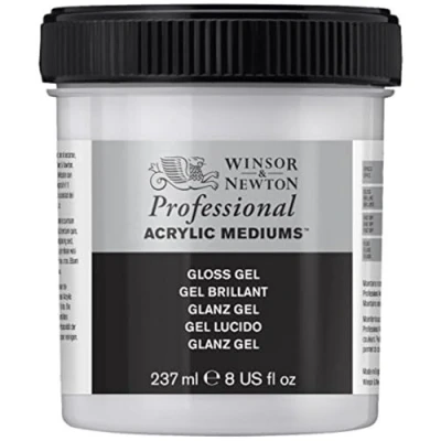 Bild av Winsor &amp; Newton 3040914 Shine Gel målerimedel, förbättrar transparens, djup och glans av akrylfärger 237 ml kruka