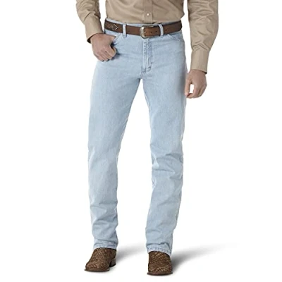 Bild av Wrangler Herr 13MWZ Cowboy Cut Original Fit Jean, Guldspänne blekmedel, 28W / 30L