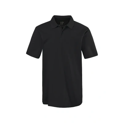 Bild av JP 1880 herrstora storlekar, överdimensionerade herrkläder, L 8XL, pikétröja, basic, halvkort ärm, piké, upp till 10XL 702560, svart, 4XL