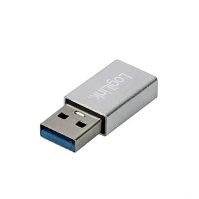 Bild av LogiLink USB 3.2 Gen1 typ C adapter, A (kontakt) till (uttag), silver