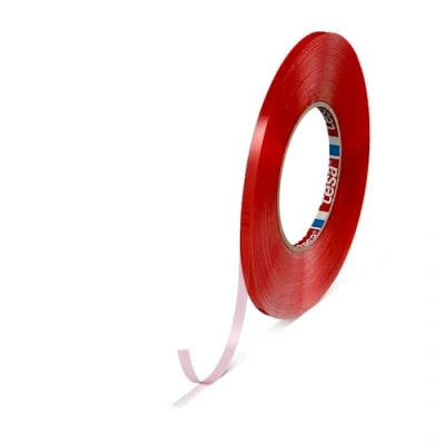 Bild av Dpm tapes Tesa 4965 Dubbelhäftande tejp med hög skärbeständighet och låg temperatur, akryllim i övre sortimentet, transparent (6 mm x 50 m)