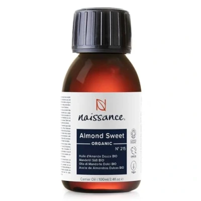 Bild av Naissance Organisk Söt Mandelolja (nr 215) 100ml Naturlig, Certifierad Ekologisk, Kallpressad