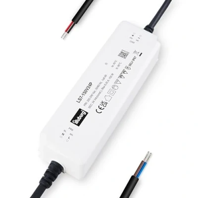Bild av illuburg LED transformator 24 V 150 W vattentät IP67 flimmerfri för remsa lampa nätdel drivare strömförsörjningsenhet