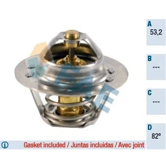 Bild av FAE 5202482 Thermostat d&#039;eau 82 avec joints PEUGEOT: 806, 205 I 3/5 portes, II CITROËN: Xsara 5 Berlingo / First