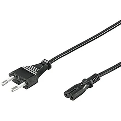 Bild av PremiumCord kpspm5 strömkabel 220 V 5 m, med euro dubbeluttag C7 2 polig, IEC 320, rak, färg svart