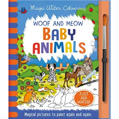 Bild av Woof and Meow Baby Animals, Mess Free Activity Book (Magic Water Colouring)