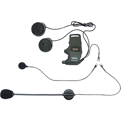 Bild av Sena SMHA0302 Hjälmklämma kit, Bom Mikrofon Attachable Boom Microphone &amp; Wired Microphone, Svart