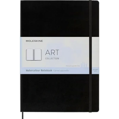 Bild av Moleskine 21 x 29.7 cm A4 Size Watercolour Notebook Classic Notebook, Paper Suitable for Pencils and Paints Hard Cover Elastic Closure, Colour Black, 60 Pages