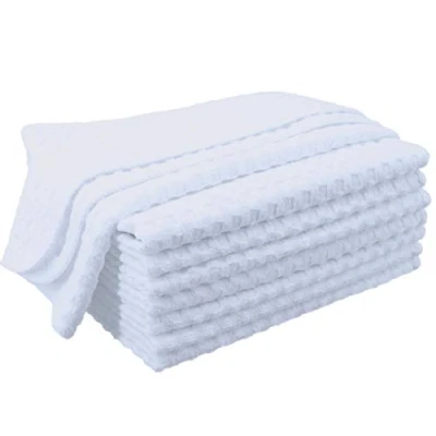 Bild av POLYTE Ultra Premium Mikrofiber Kök Diskduk Våffelväv, 8 pack (30 x 30 cm, Vit)