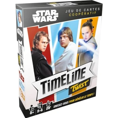 Bild av Asmodee Tidslinje Twist: Star Wars brädspel kooperativt kortspel med kultsbilder från sagan 8 år 2 till 6 spelare svensk version