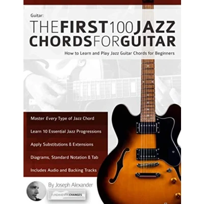 Bild av Guitar: The First 100 Jazz Chords for How to Learn and Play Guitar Beginners
