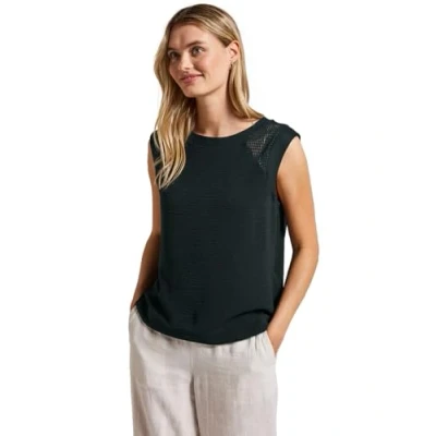Bild av Street One MIT MESH Blus Black, Storlek: 38, Black