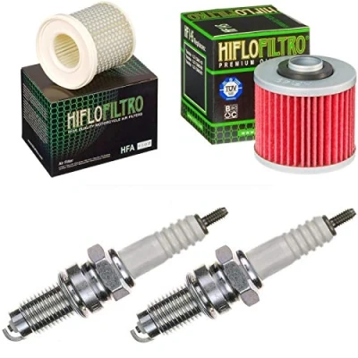 Bild av Luftfilter oljefilter tändstift för XV 535 SN Virago årsmodell 1995 servicekit underhållssats