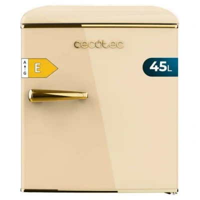 Bild av Cecotec Mini Kylskåp Bolero CoolMarket TT Origin 45 beige E. höjd 55 cm och bredd 44,7 cm, energiklass E, isbricka kromhandtag,