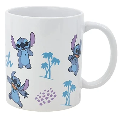 Bild av Keramisk kopp 325 ml mugg STITCH LEAVES PATTERN