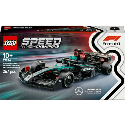 Bild av LEGO Speed Champions Mercedes AMG F1 W15 racerbil Leksaksfordon, Förarset med 1 minifigur, Byggset lyxig bilmodell för barn, Samlarobjekt och present Formel tema pojkar flickor 77244