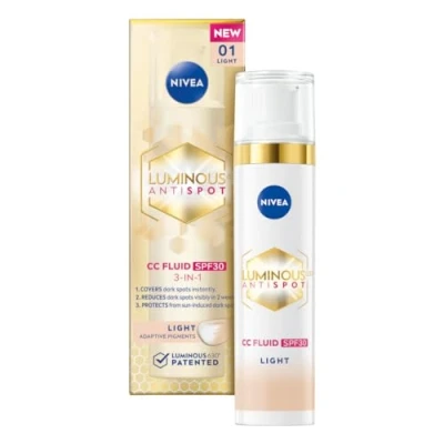 Bild av NIVEA LUMINOUS630® anti missfärgning CC Cream SPF 30, nyans 01/light 40 ml