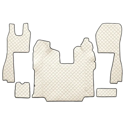 Bild av F CORE FL10 CHAMP Ensemble de tapis sol Similicuir avant 5 blanc ivoire