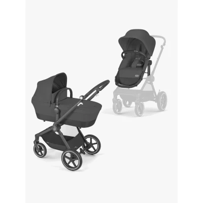 Bild av Cybex EOS Lux Duovagn inkl. BeSafe iZi Go Modular X2, Black/Moon Black