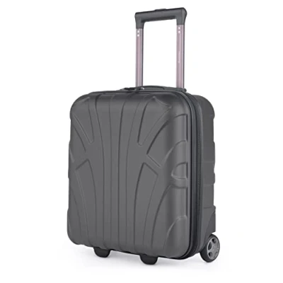 Bild av Suitline Koffer i 3 Größen, Vagnset Rollkoffer Hartschalen Reisekoffer (55 cm, 66 76 cm) Zwillingsrollen, 15 Verschiedene Farben, grafit, 45 Handbagage under sätet kabinväska