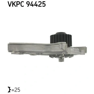Bild av SKF VKPC 94425 Pompe à eau 25 avec joints Métal pour transmission par courroie de distribution MAZDA: Série B Pick up, 626 3 Coupe, III 5 portes