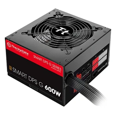 Bild av Thermaltake Smart DPS G Digital 600 W EU 80 Plus brons halvmodulär strömförsörjningsenhet svart/röd