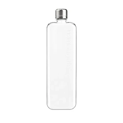 Bild av SLIM memobottle Den platta vattenflaskan designad för att passa i din väska BPA fri 15oz (450 ml)