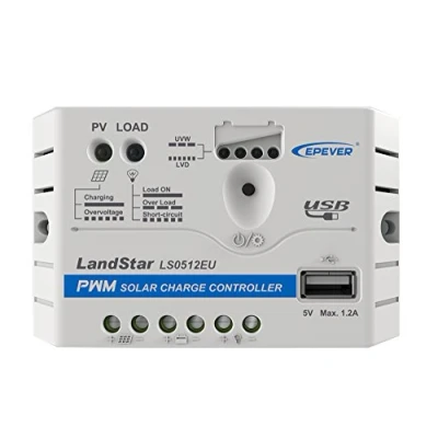 Bild av EPEVER® PWM Landstar EU serie laddningsregulator LS 12 V/24 V med USB anslutning (LS0512EU (5 A, V)), 2511205