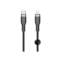 Bild av FIXED METAL USB C/Lightning MFI flätad kabel 2m Svart
