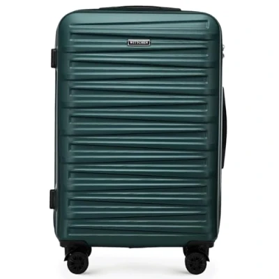 Bild av WITTCHEN Skyspeed Line Hard Shell Suitcase ABS Trolley Combination Lock Telescopic Handle 4 Wheels, green SAS/Ryanair/Norwegian/Wizz Air/BRA/Sunclass Airliness/Eurowings/Finnair