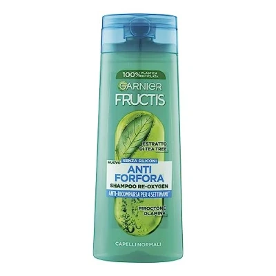 Bild av Garnier Fructis Anti mjällschampo för normalt hår, fuktgivande och rengöringseffekt, med testräd extrakt, reoxygen, 250 ml