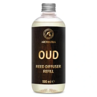 Bild av Reed Diffuser Refill Oud 500ml Scented Home Fragrance Air Freshener Aromatherapy Intense and Long lasting Scent Office Club Boutique