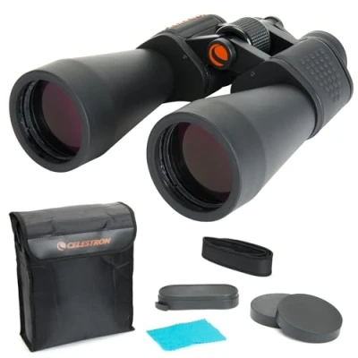 Bild av Celestron 71007 SkyMaster 12x60 mm Porro prismakikare med multibelagd lins, BaK 4 prismaglas och väska, svart