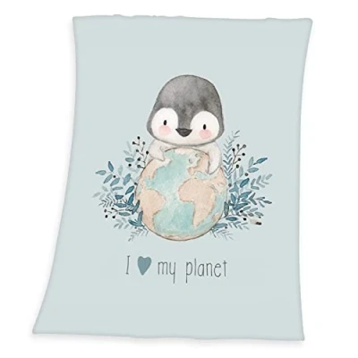 Bild av Babybest Penguin Fleece täcke 75 x 100 cm