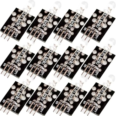 Bild av 12 stycken KY 005 3 stifts IR infraröd sändare emissionssensor modul för arduino och med Raspberry Pi