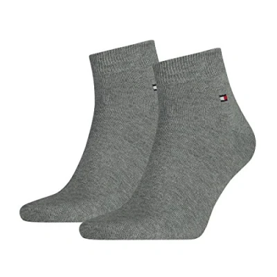 Bild av Tommy Hilfiger Herr TH MEN QUARTER 2P sneakerstrumpor 2 par, Mellangrå Melange, 39 42 EU