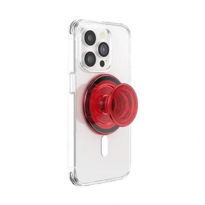 Bild av PopSockets PopGrip for Magsafe Danger Red Translucent