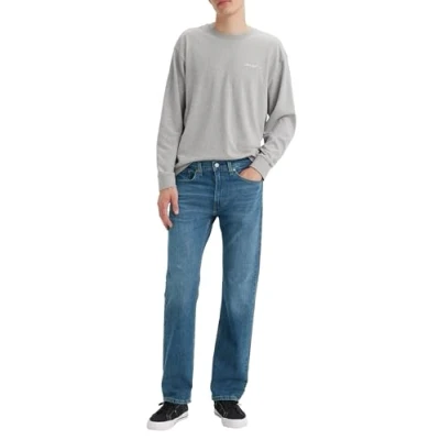 Bild av Levi&#039;s herr 505 Regular Fit Jeans, Fremont Drop Shot Medium Indigo, 34W / 30L