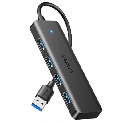 Bild av UGREEN USB Hub 3.0 Splitter 5 Gbps distributör för MacBook, Mac Mini, iMac, Surface Pro, XPS, Thinkpad, minnen, mobil hårddisk, stationär PC och mer (15cm)