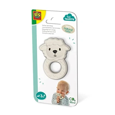 Bild av SES Tiny Talents Teething Toy Sam Sheep 100% Rubber