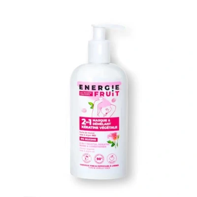 Bild av Energy FRUIT Vegetabilisk keratinbehandling + utredningsvård monoi, ros och argan Torrt svårt att släta ut hår veganskt 300 ml