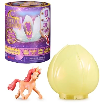 Bild av Unicorn Academy 6069341 Baby samlarfigur överraskning enhörning i magisk blomma att leka och samla, lämplig för den populära Netflix serien, barn från 4 år, sorterade artiklar, flerfärgad