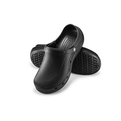 Bild av ESTRO Trädgårdsskor Herr Tofflor Dam Unisex Trädgård Clogs Gummi Lätta Sommar F92 (43, Svart)