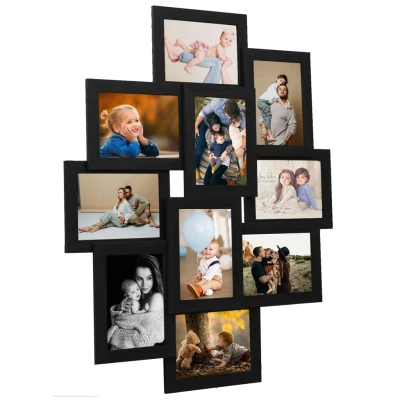 Bild av Fotoram för 10x(13x18 cm) bilder svart MDF