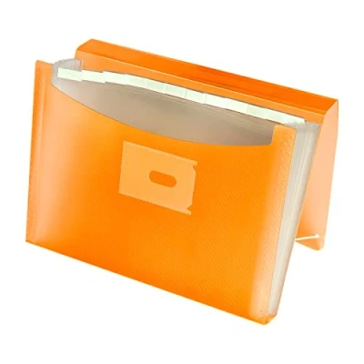 Bild av Oxford, Klassificeringsmapp Dragspel A4+, Plast Translucent, 13 fickor, Färg Orange